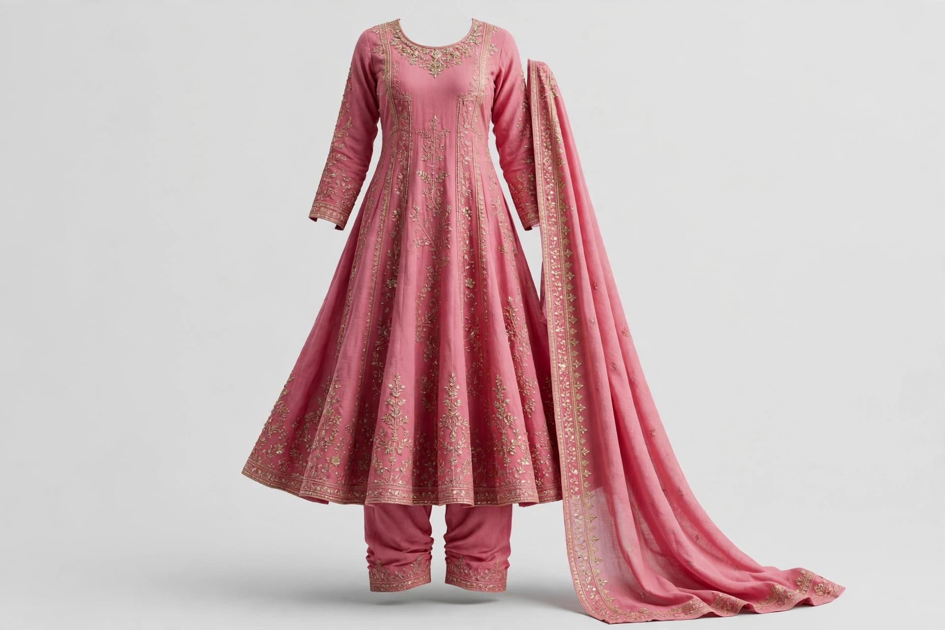Scarlet Gota Glow Anarkali Suit