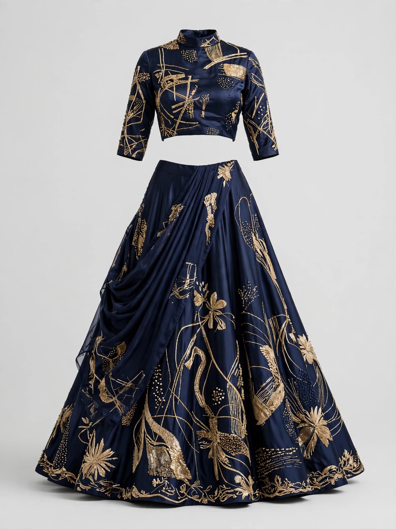 Timeless Lotus Grace Bridal Lehenga