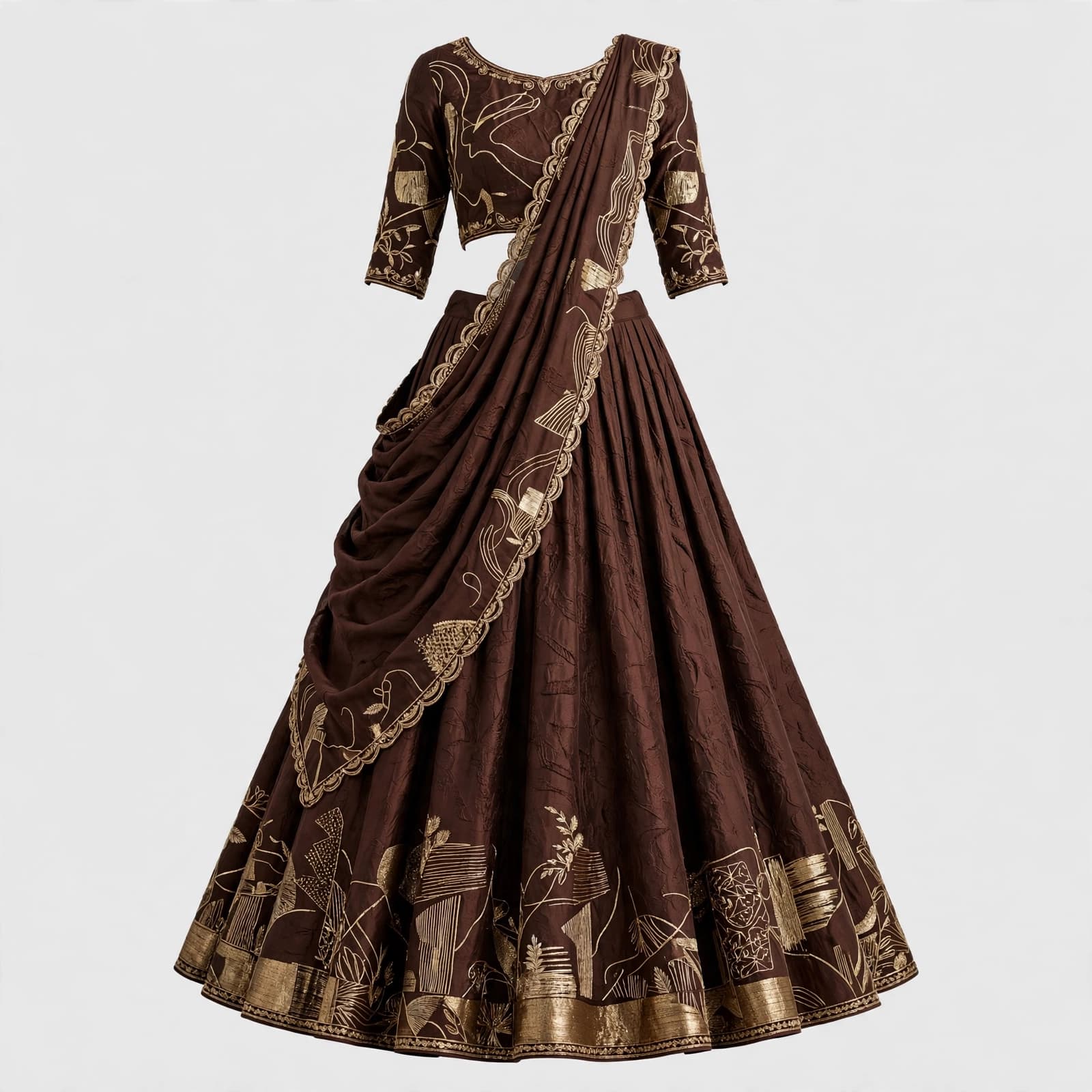 Majestic Zari Paisley Bridal