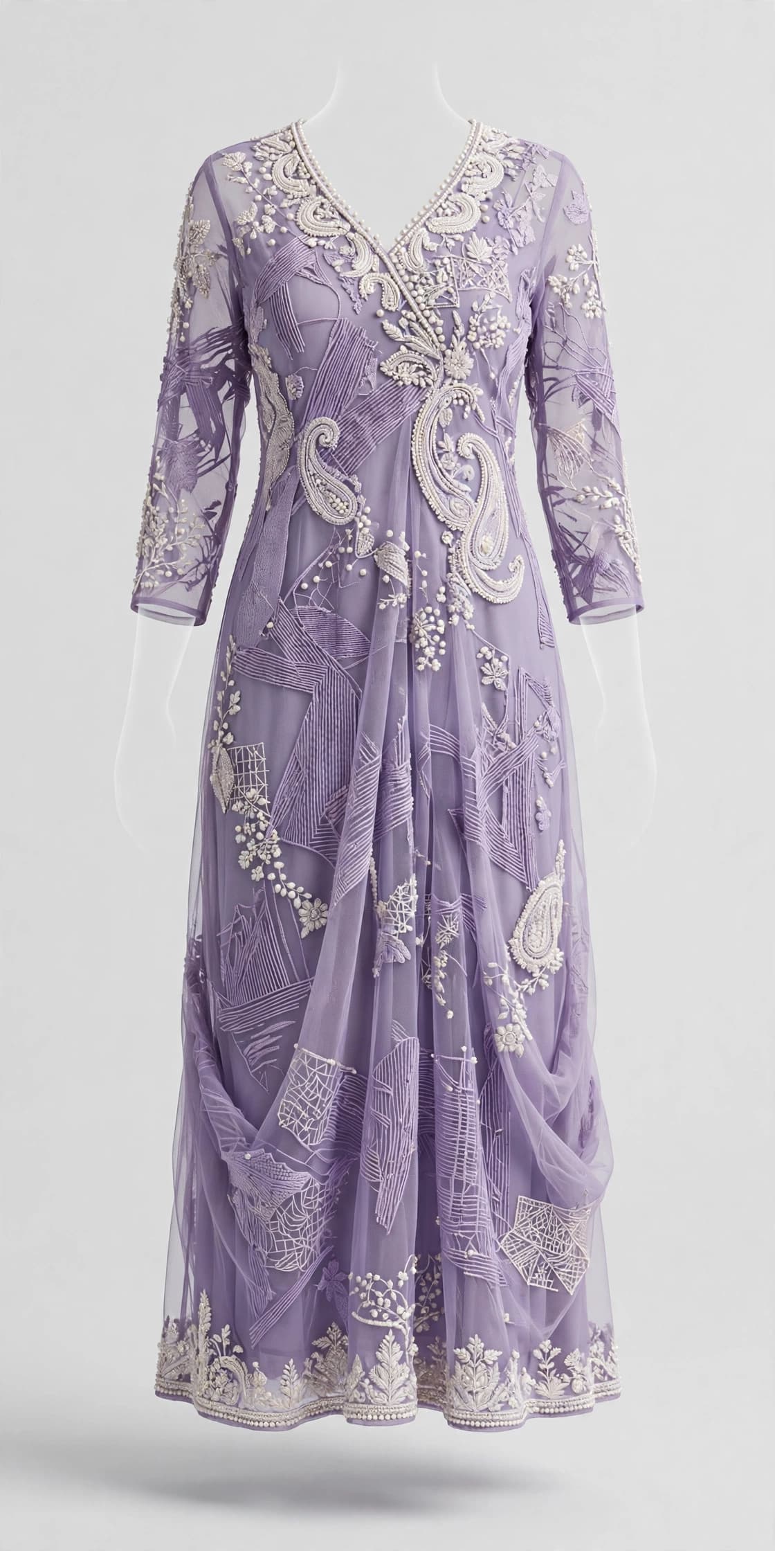 Elegant Resham Bloom Ensemble