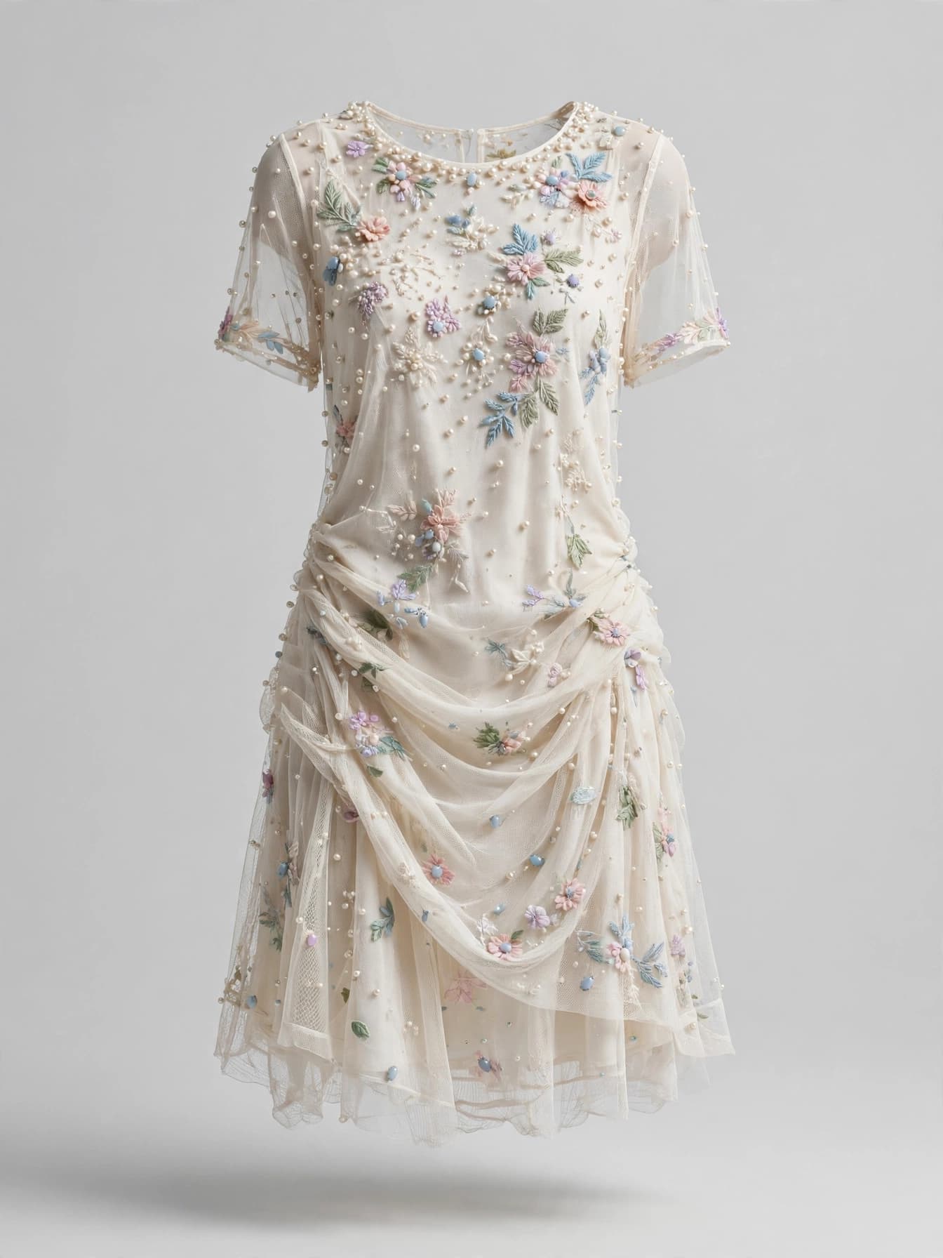 Velvet Sequin Vine Casual Dress