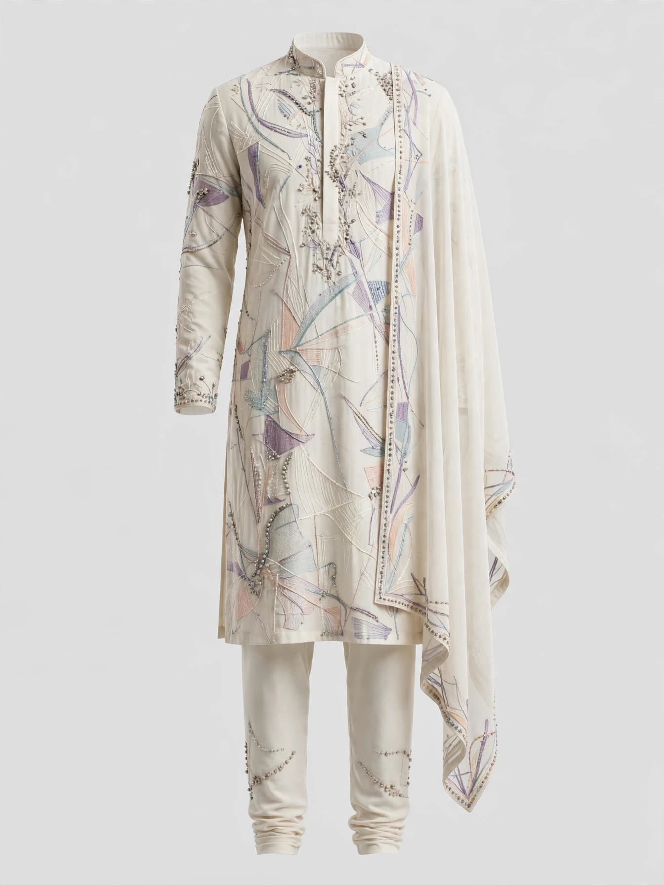 Artisan Mango Motif Churidar Suit
