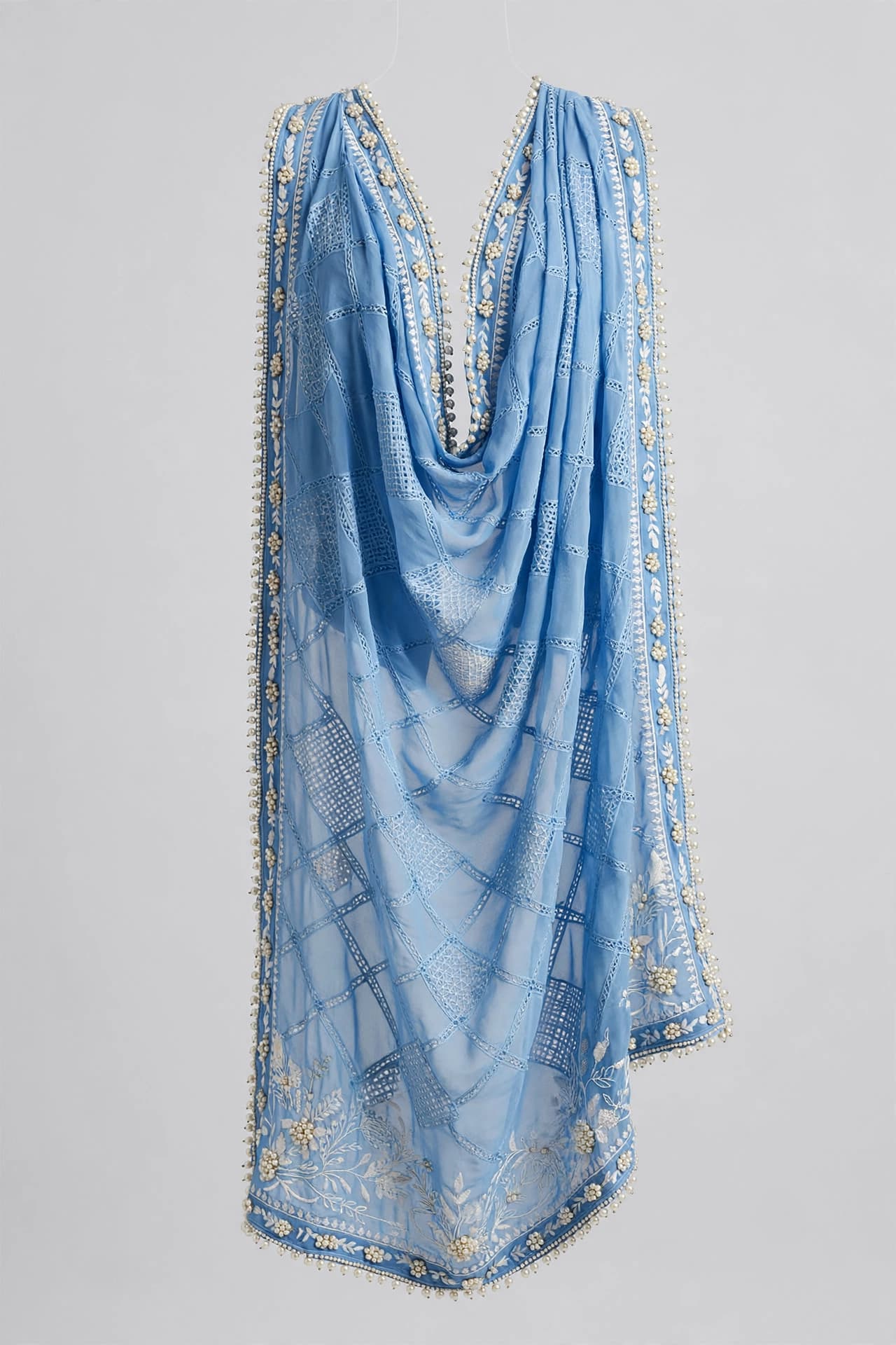 Royal Chikankari Charm Dupatta
