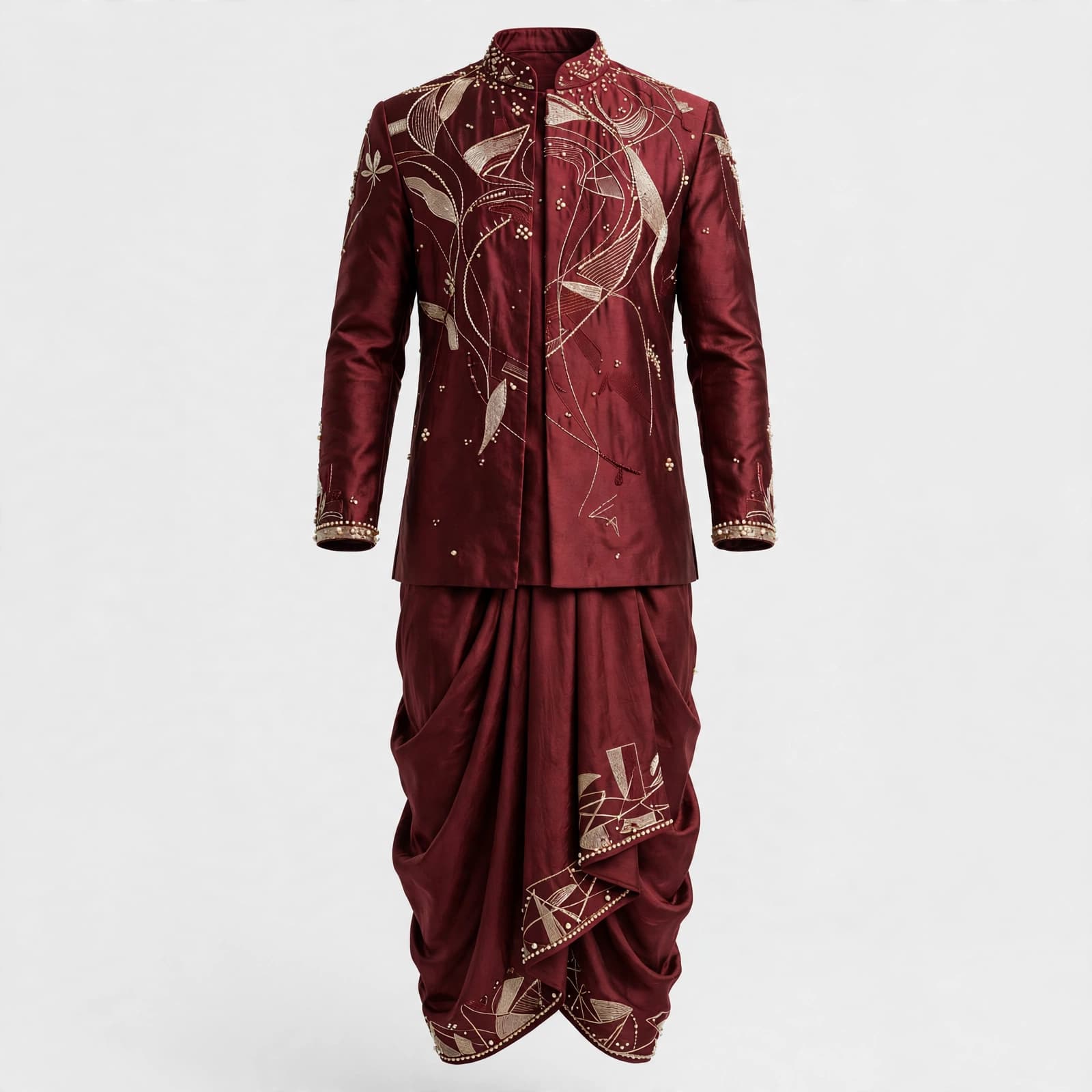 Celestial Kundan Dream Dhoti Set
