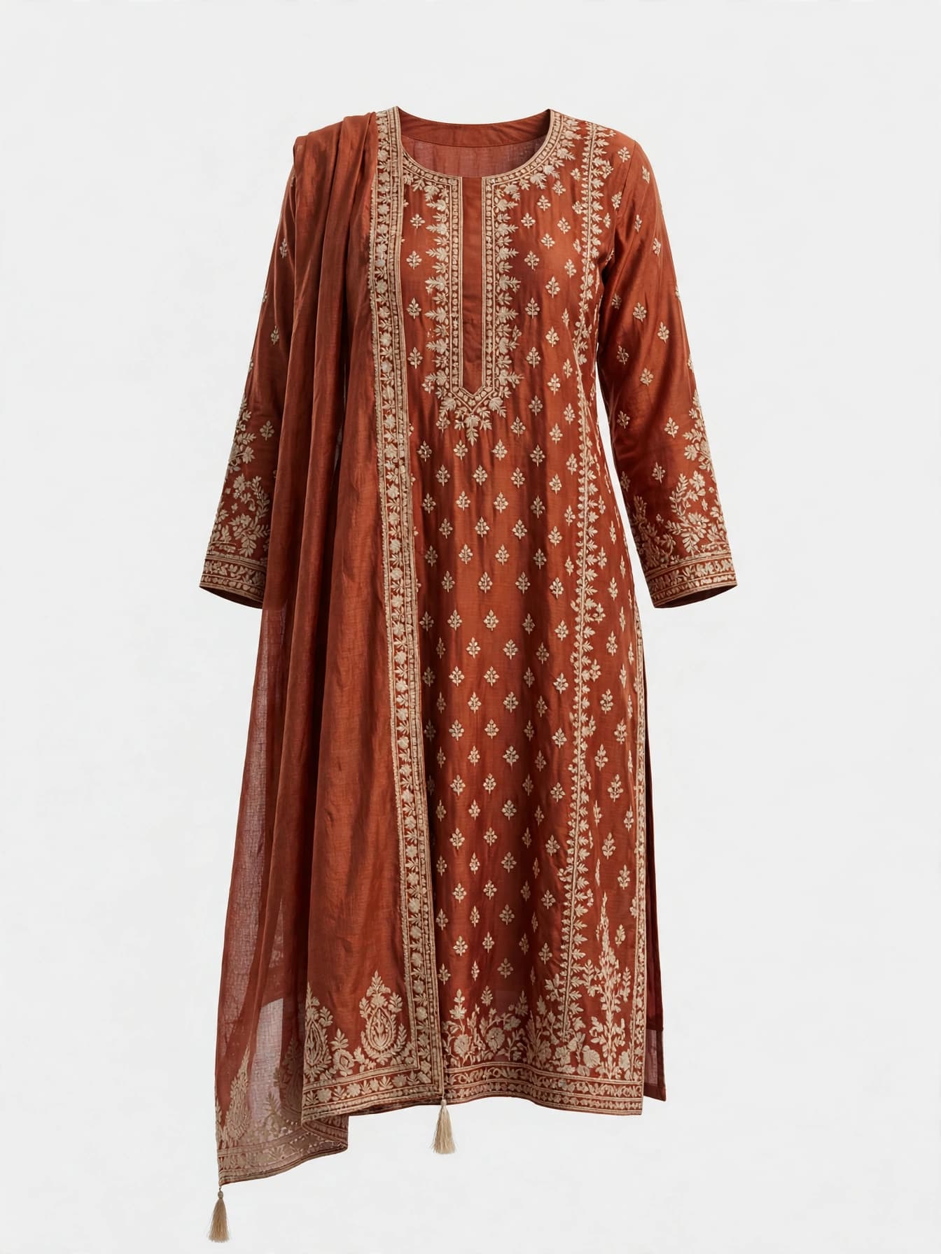 Silken Peacock Pride Ethnic Gown