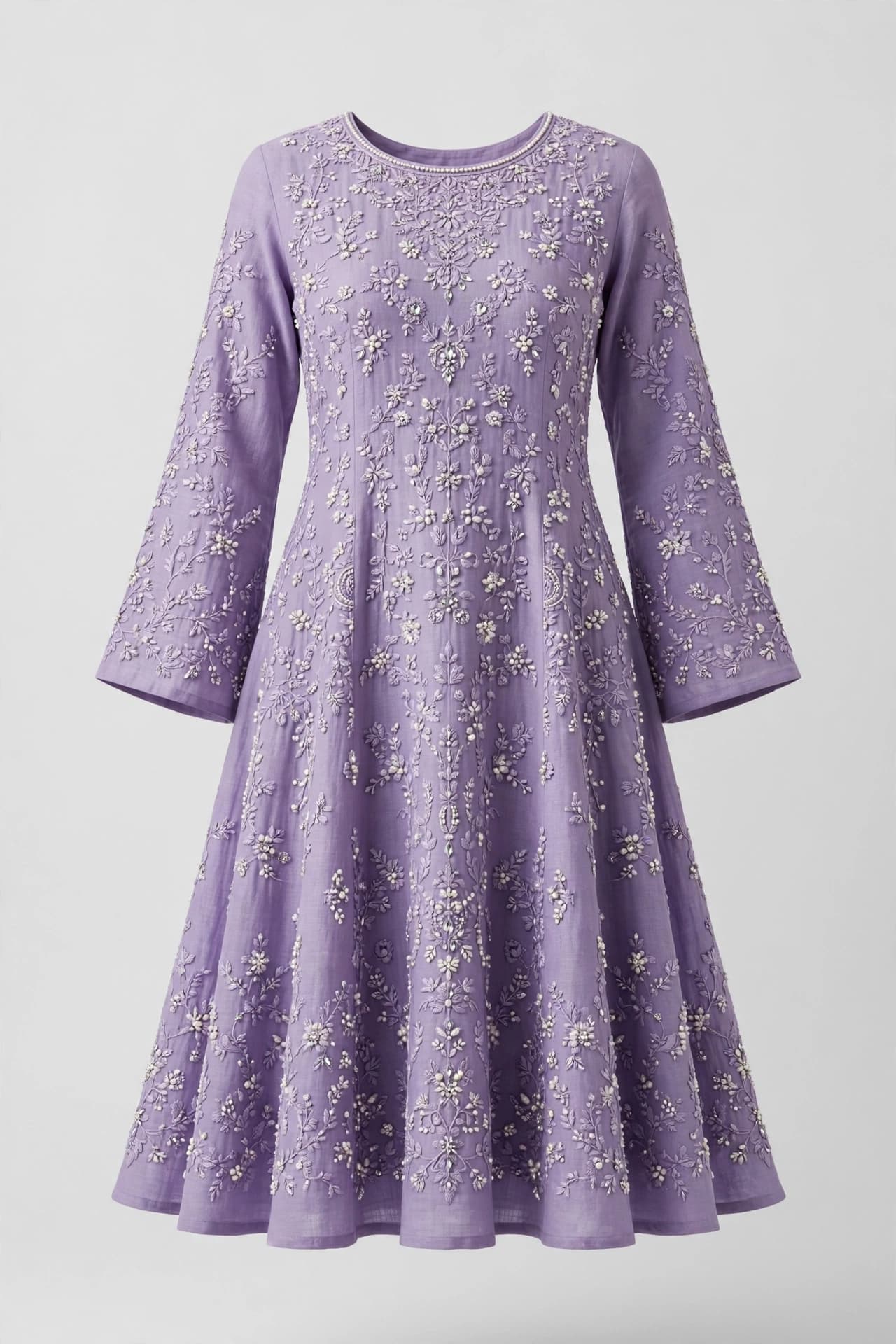 Radiant Sequin Vine Flared Kurti