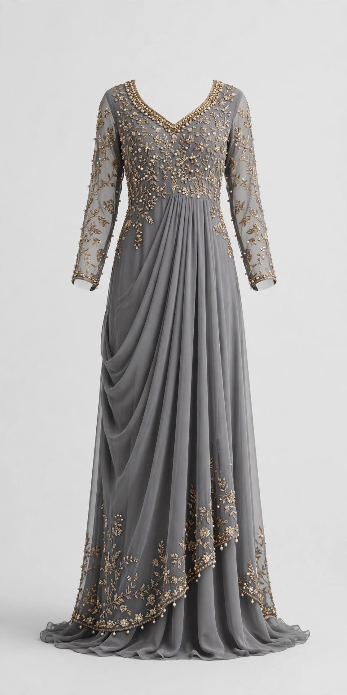 Radiant Dabka Noor Gown
