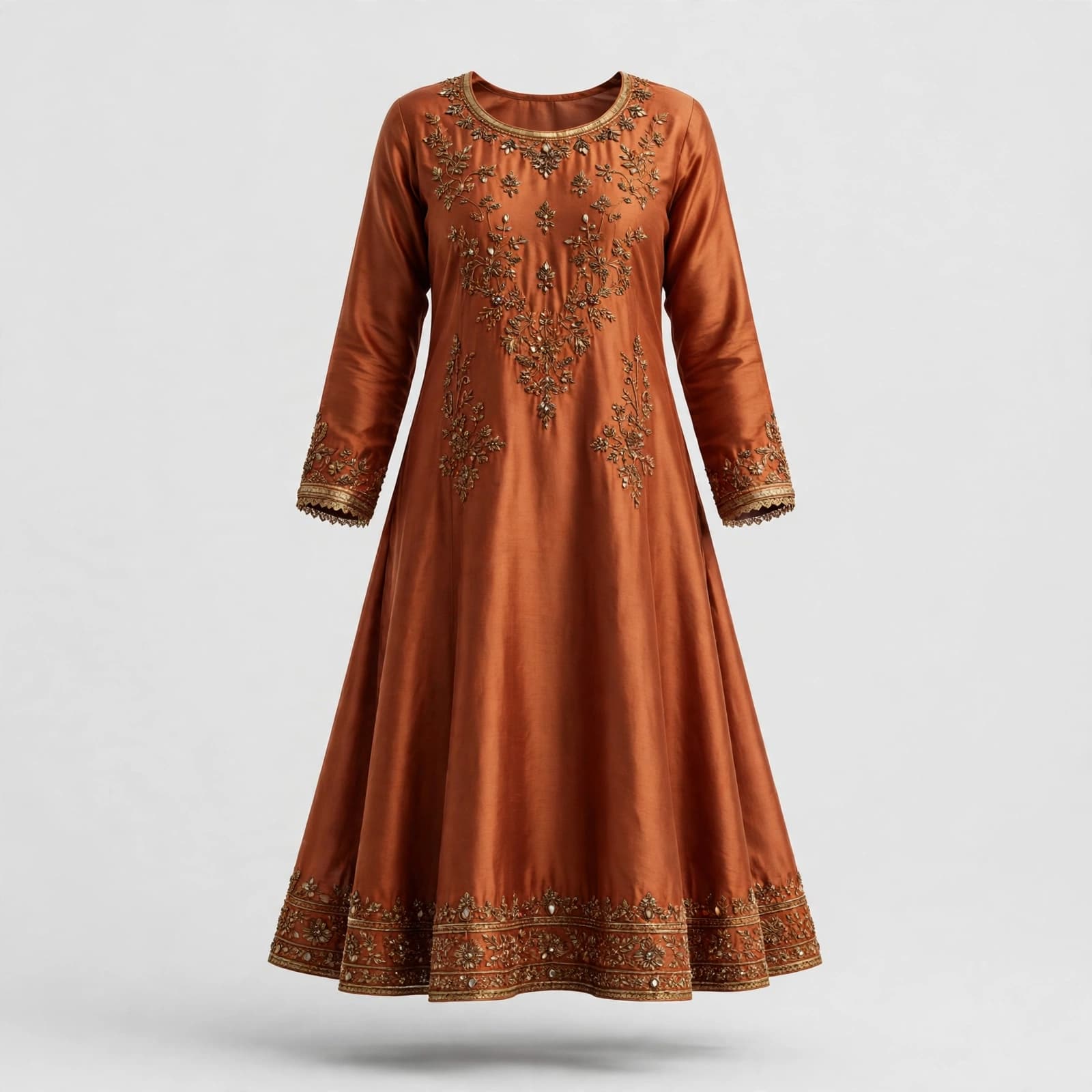 Jubilant Ivory A-Line Kurtis