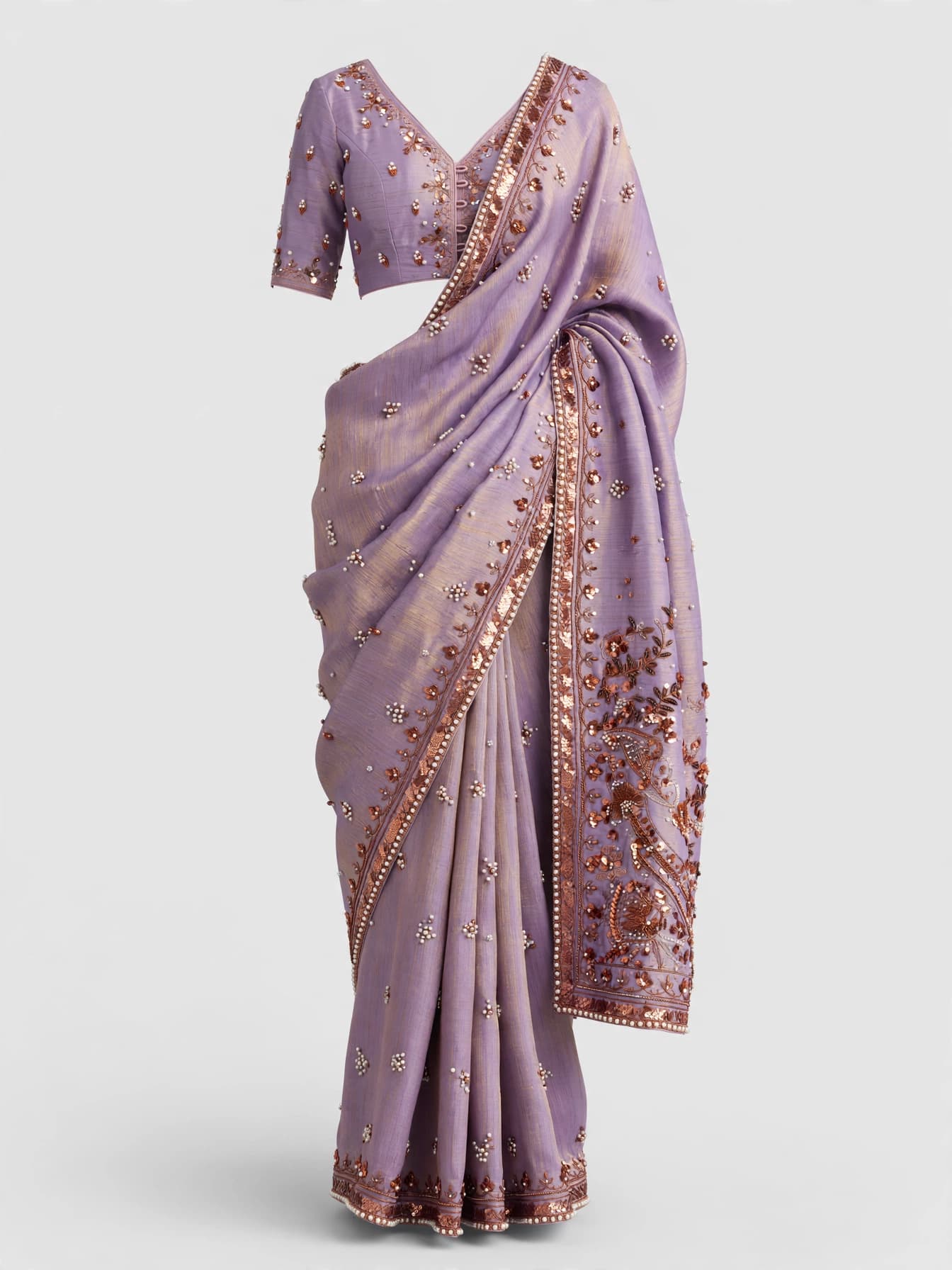 Bewitching Cascade Silk Sarees