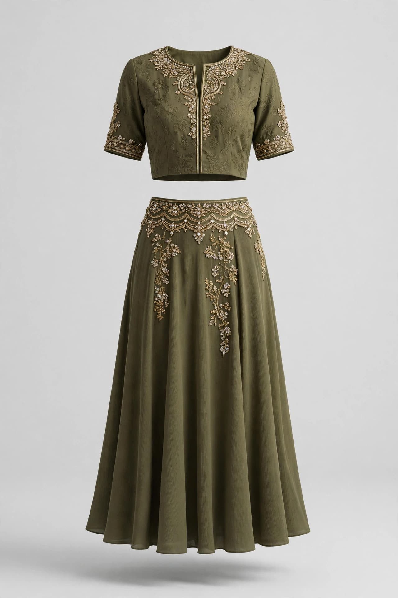 Majestic Lotus Skirt Sets