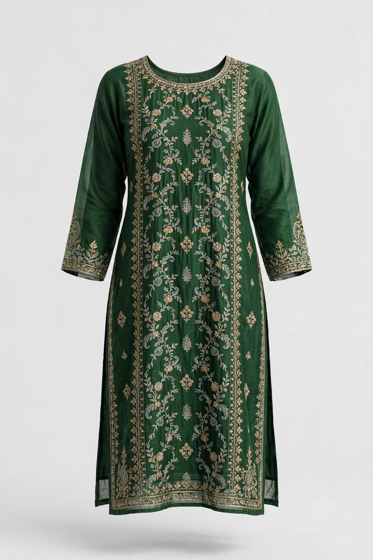 Harmonious Meadow Straight Kurtis