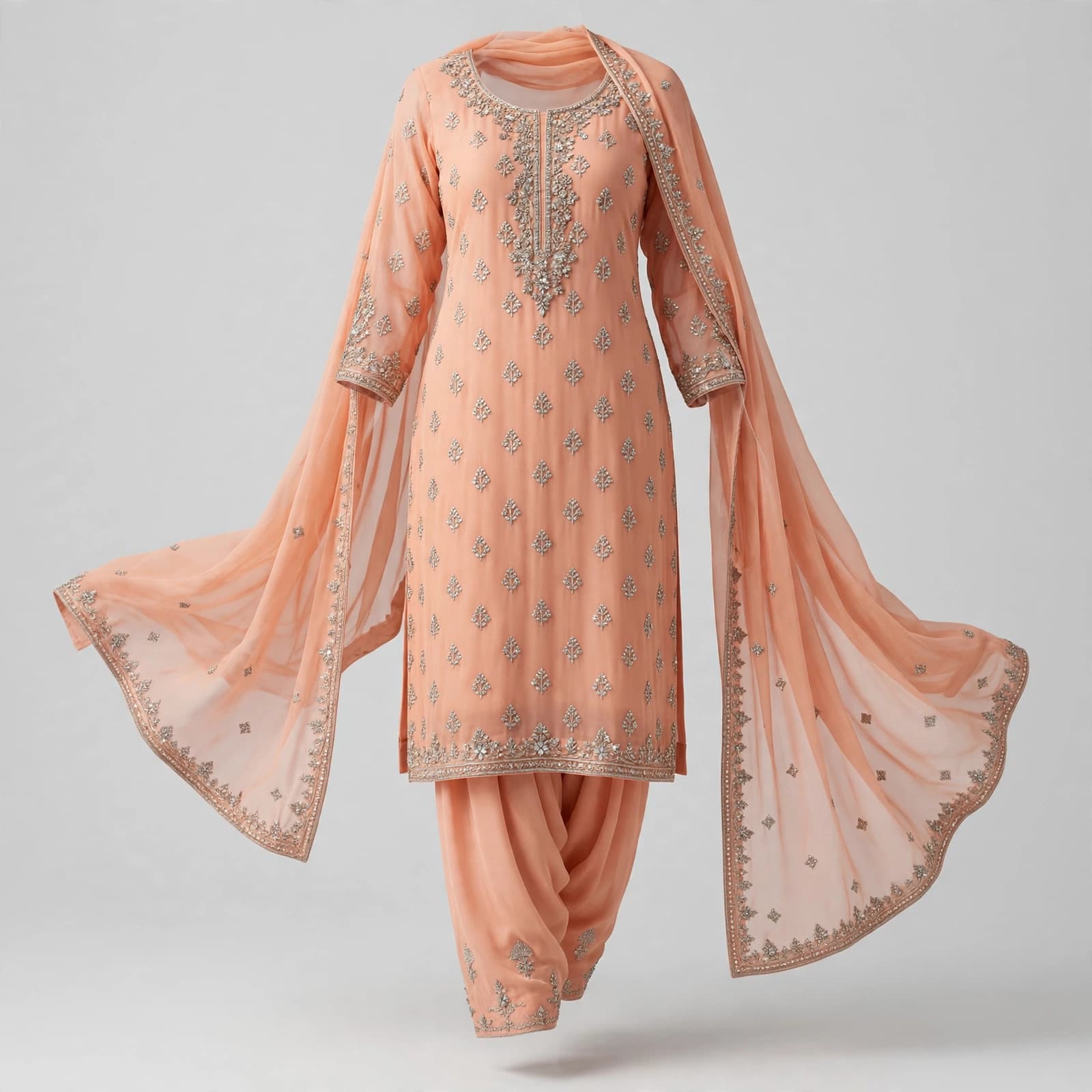 Dazzling Zeenat Straight Suits