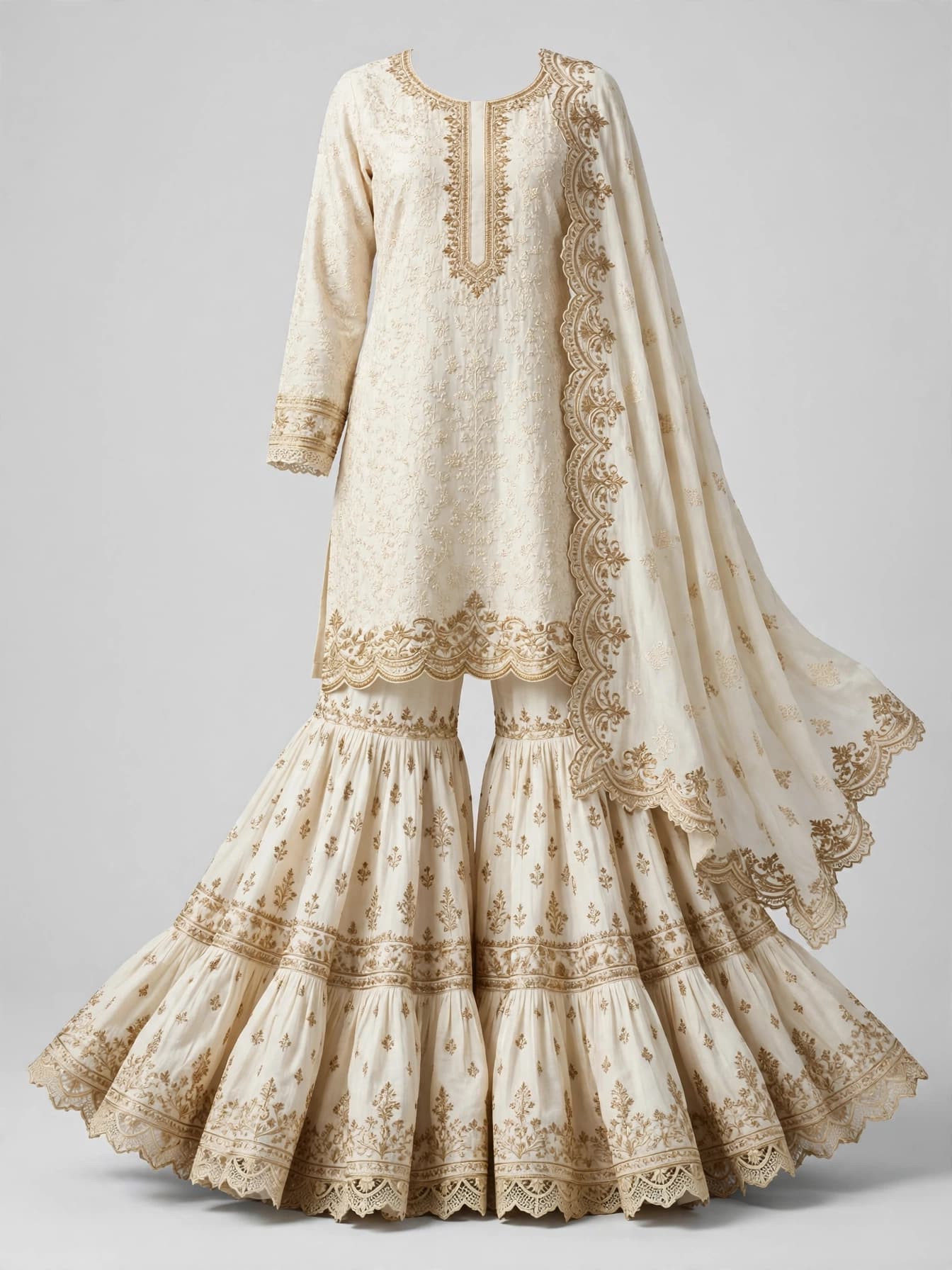 Vibrant Rounak Gharara Suit