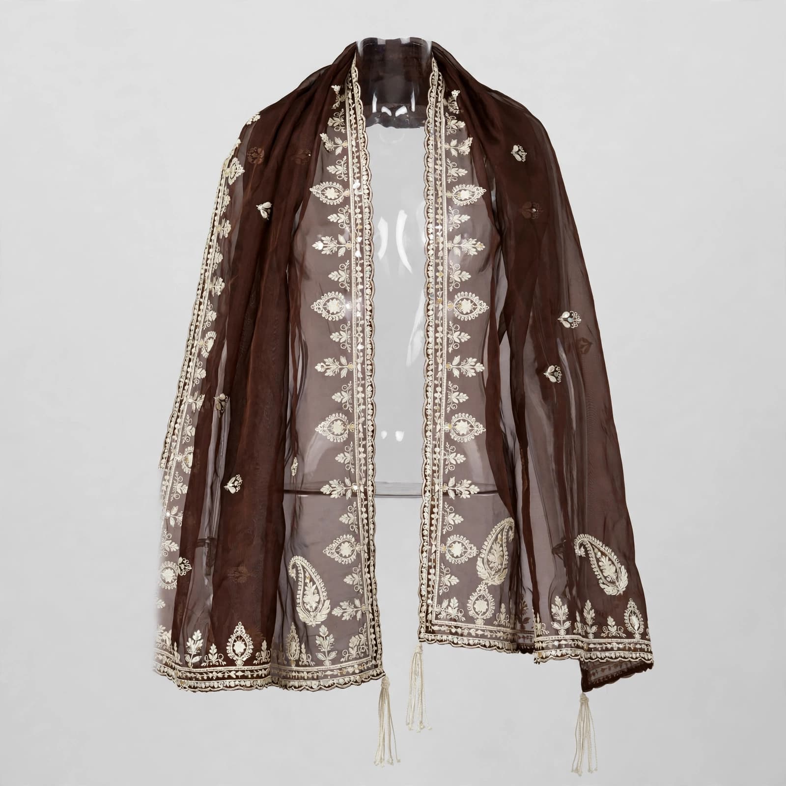 Graceful Ember Chiffon Dupattas