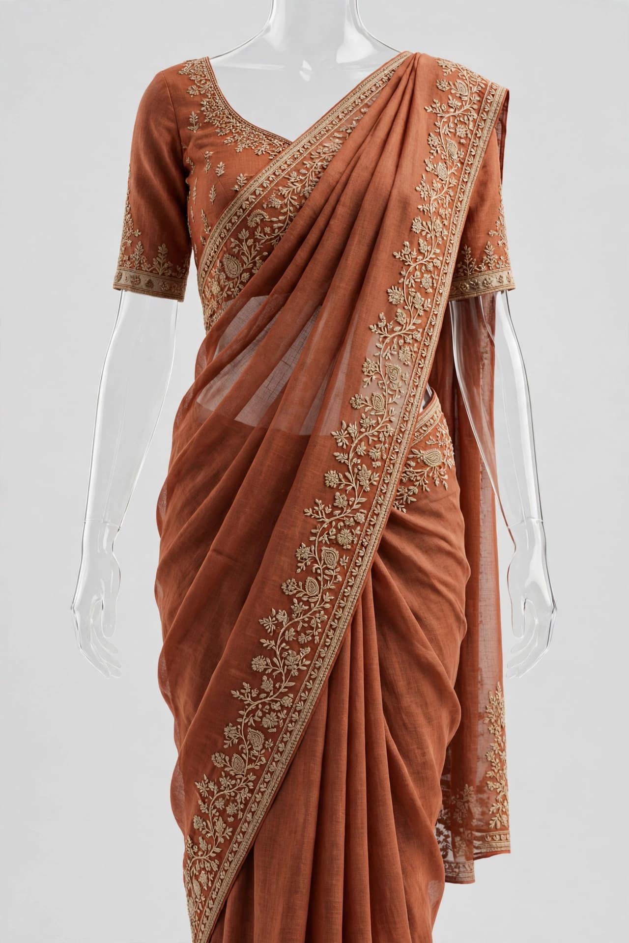 Graceful Poetry Chiffon Sarees