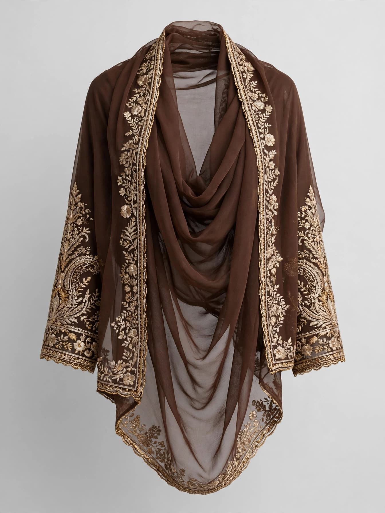 Celestial Rounak Embroidered Dupattas