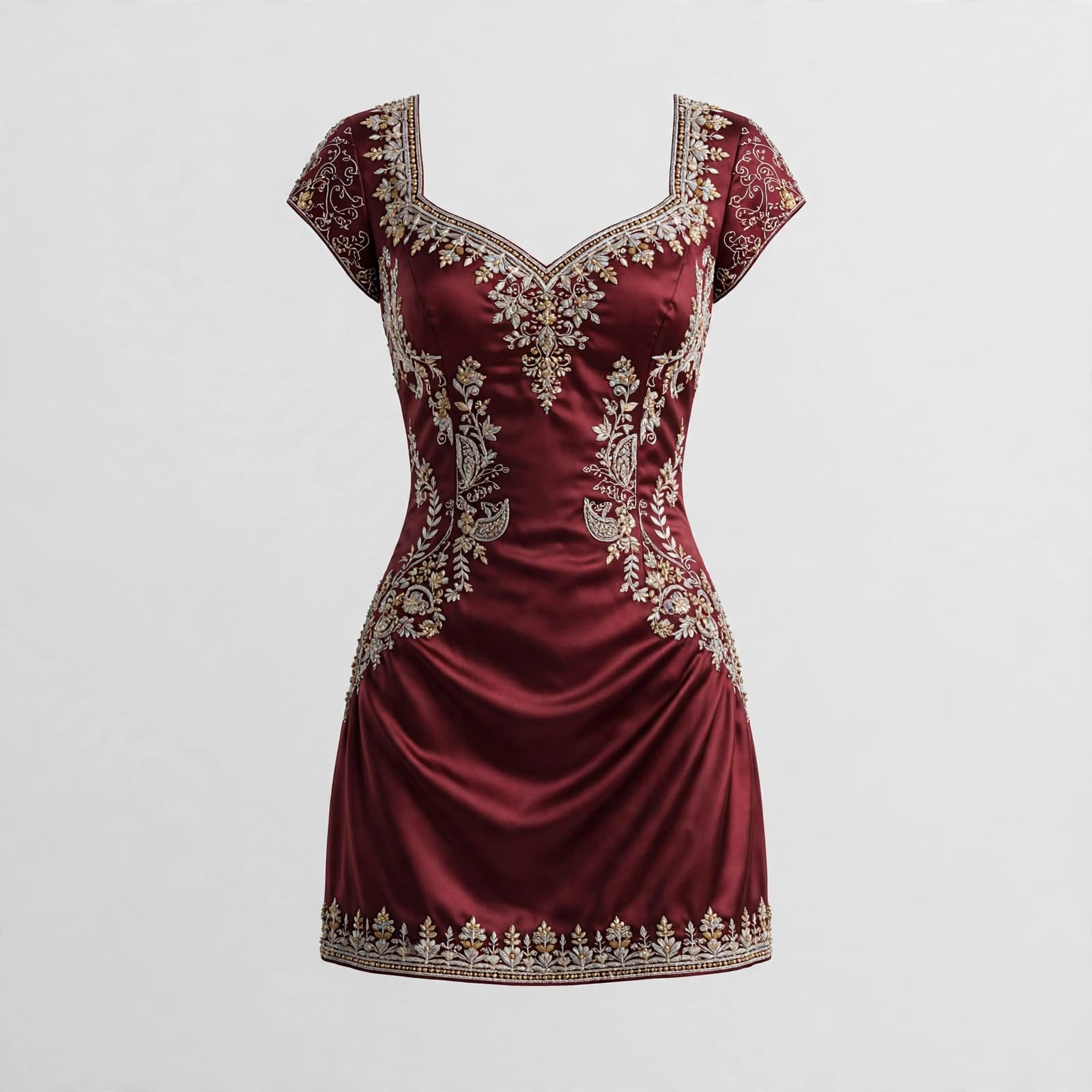 Elegant Tapestry Mini Dresses