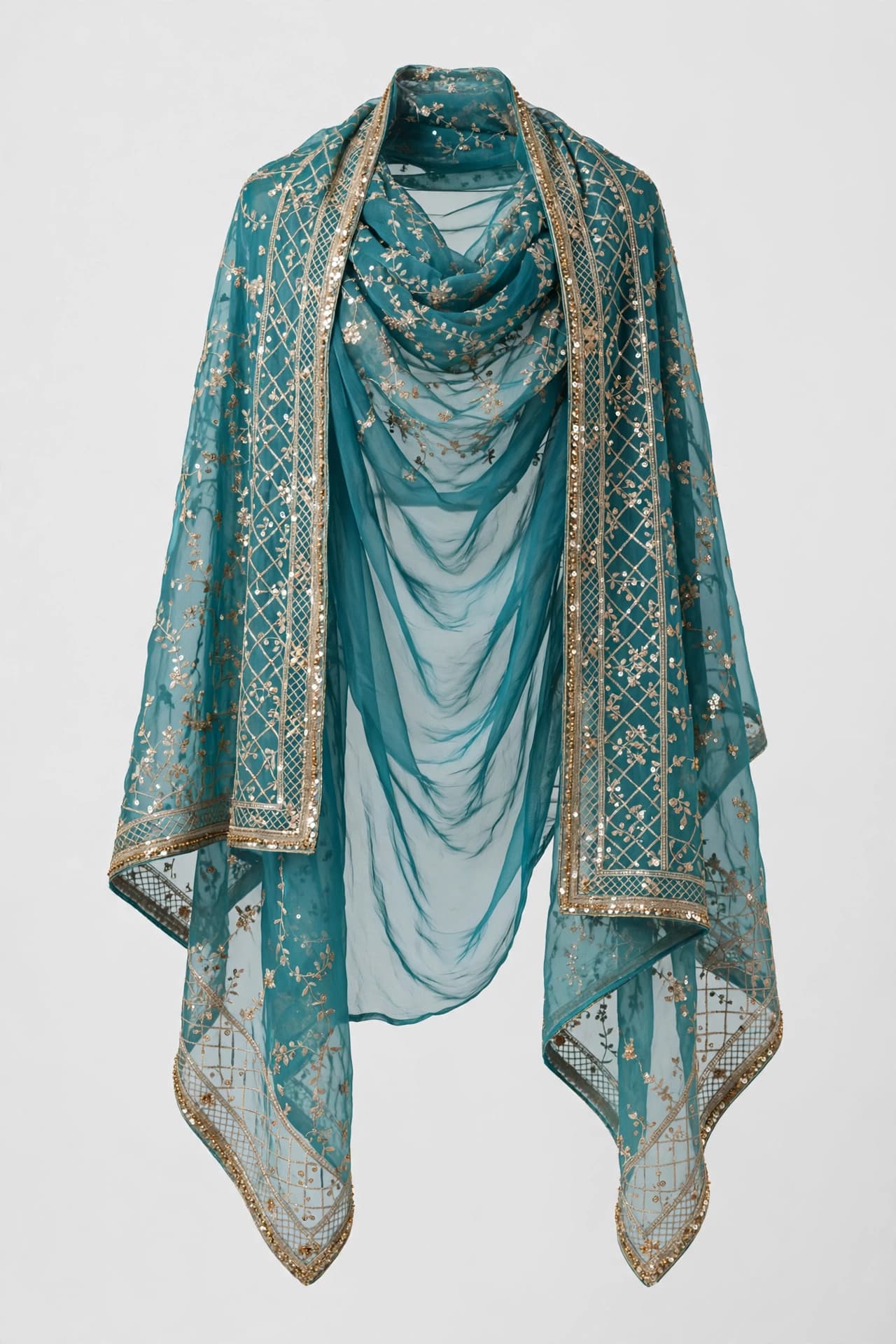 Exquisite Gulnar Organza Dupattas
