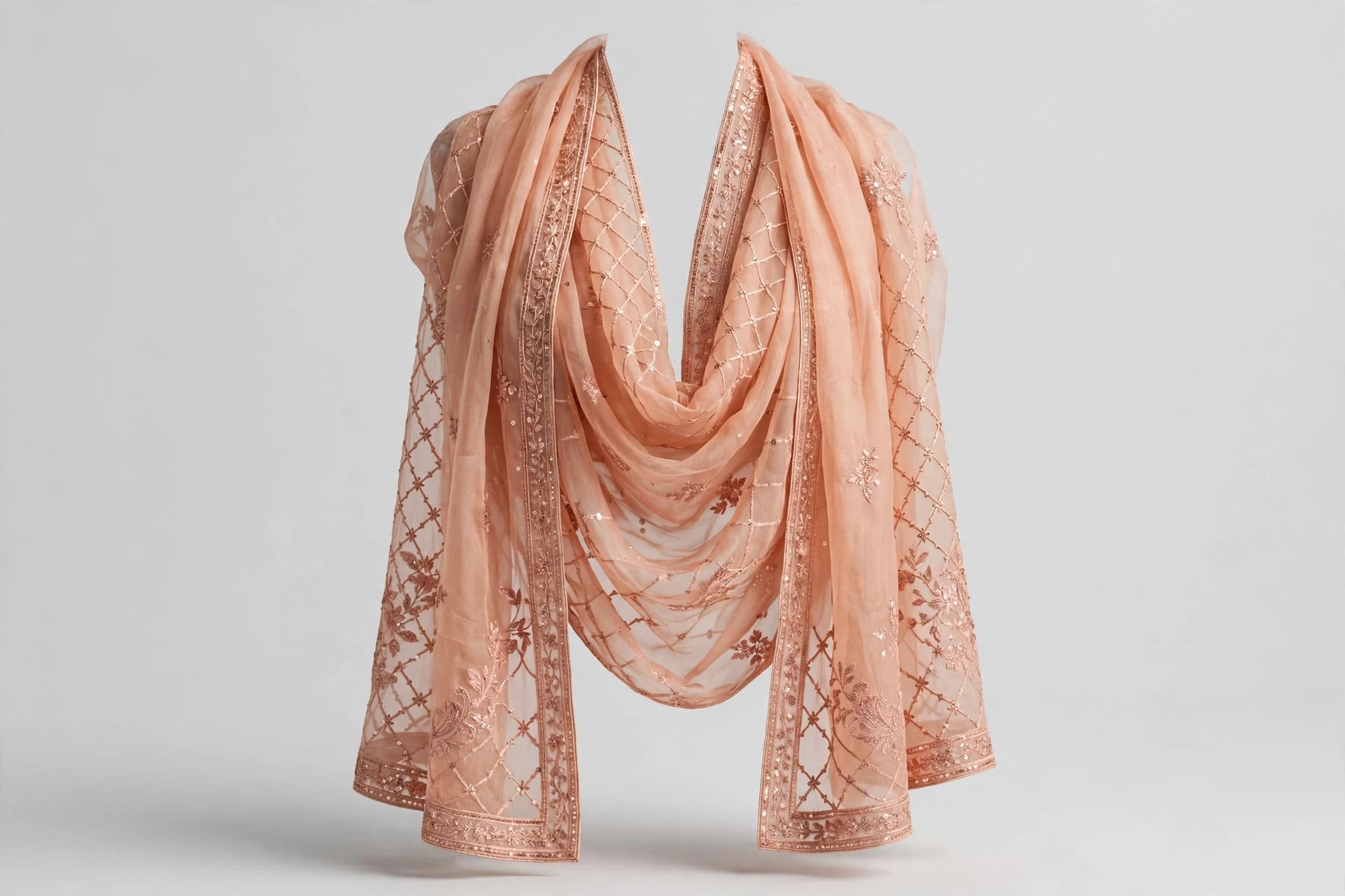 Enchanting Tapestry Organza Dupattas