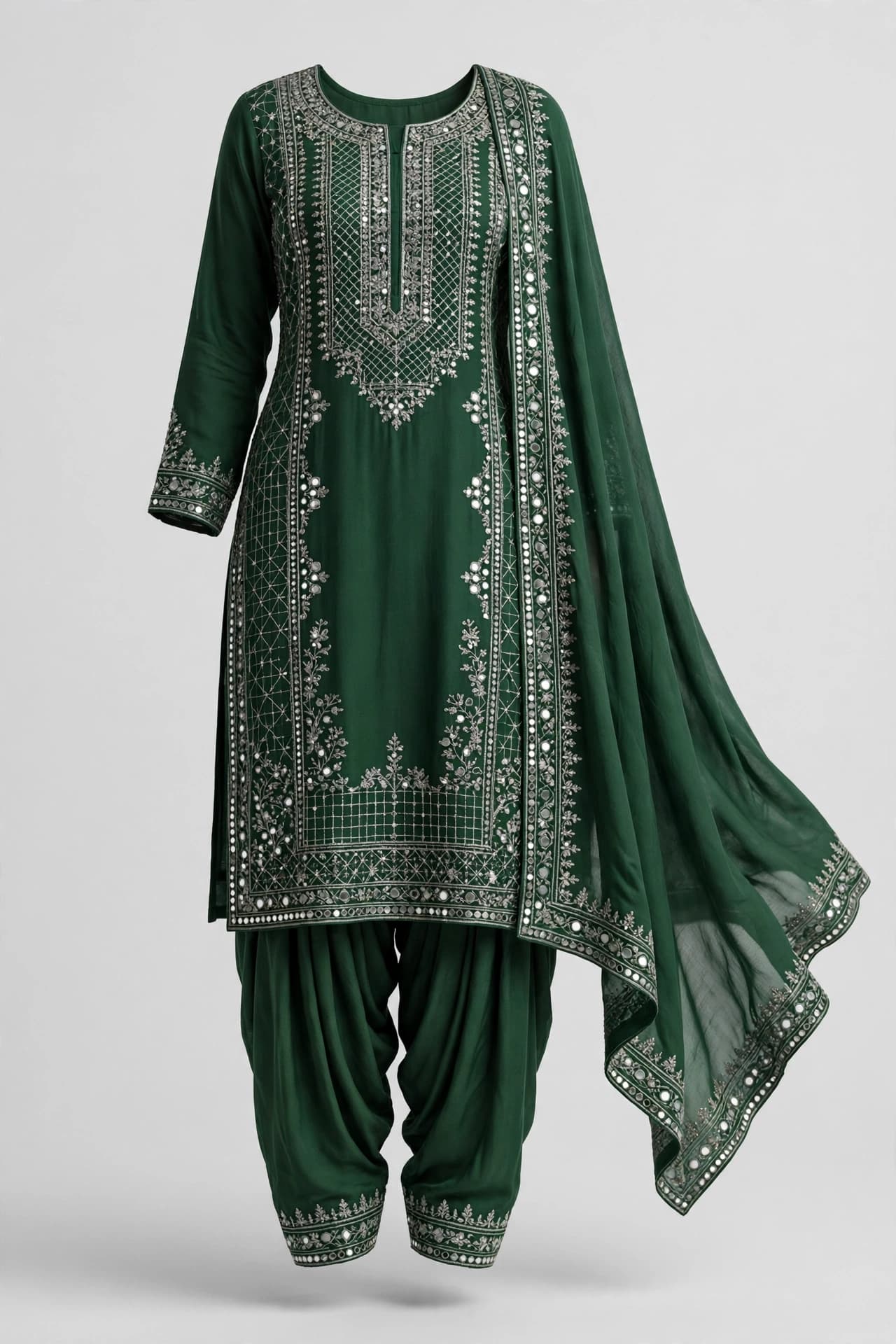 Winsome Ember Punjabi Suits
