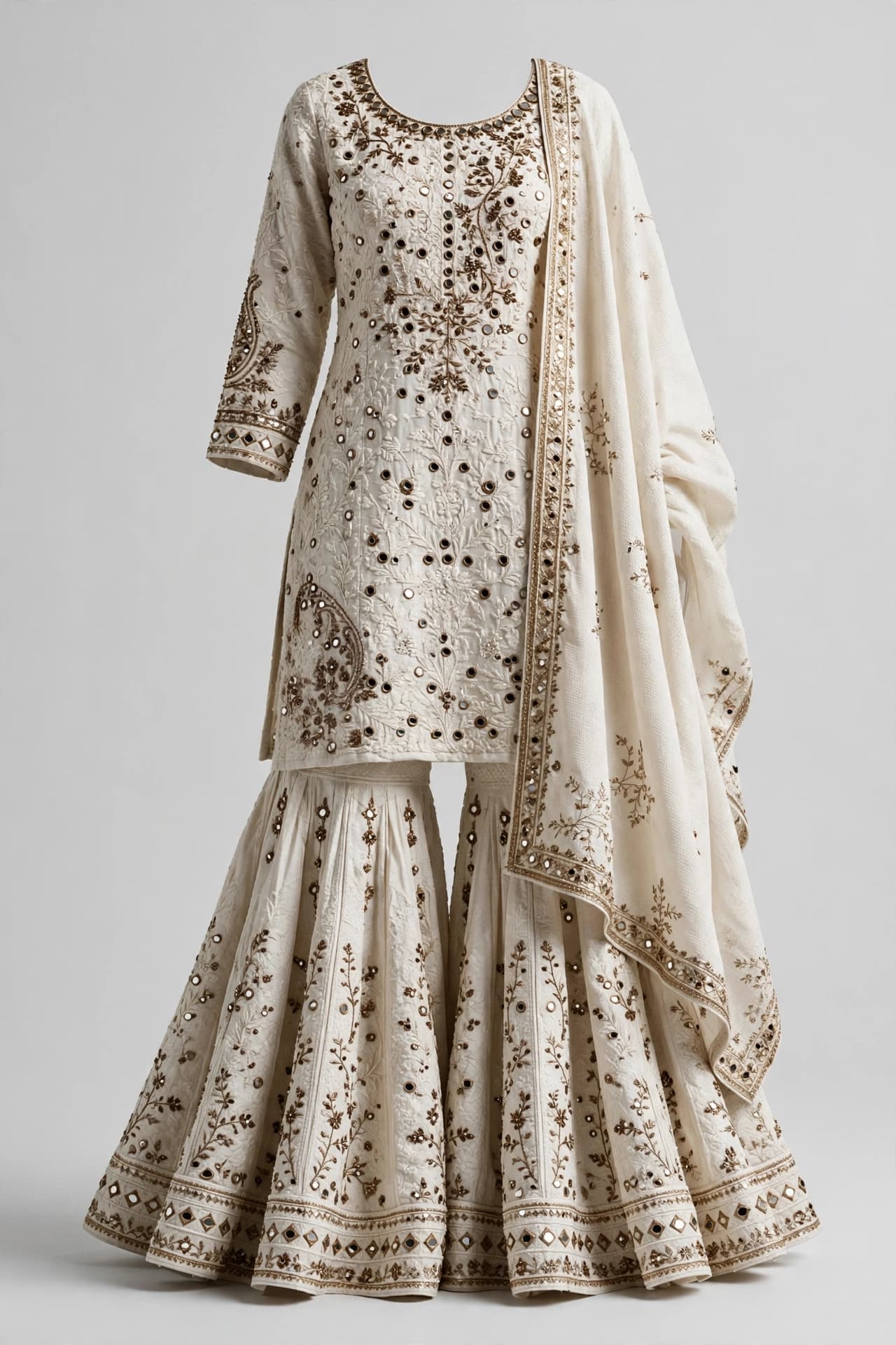 Harmonious Jasmine Sharara Sets