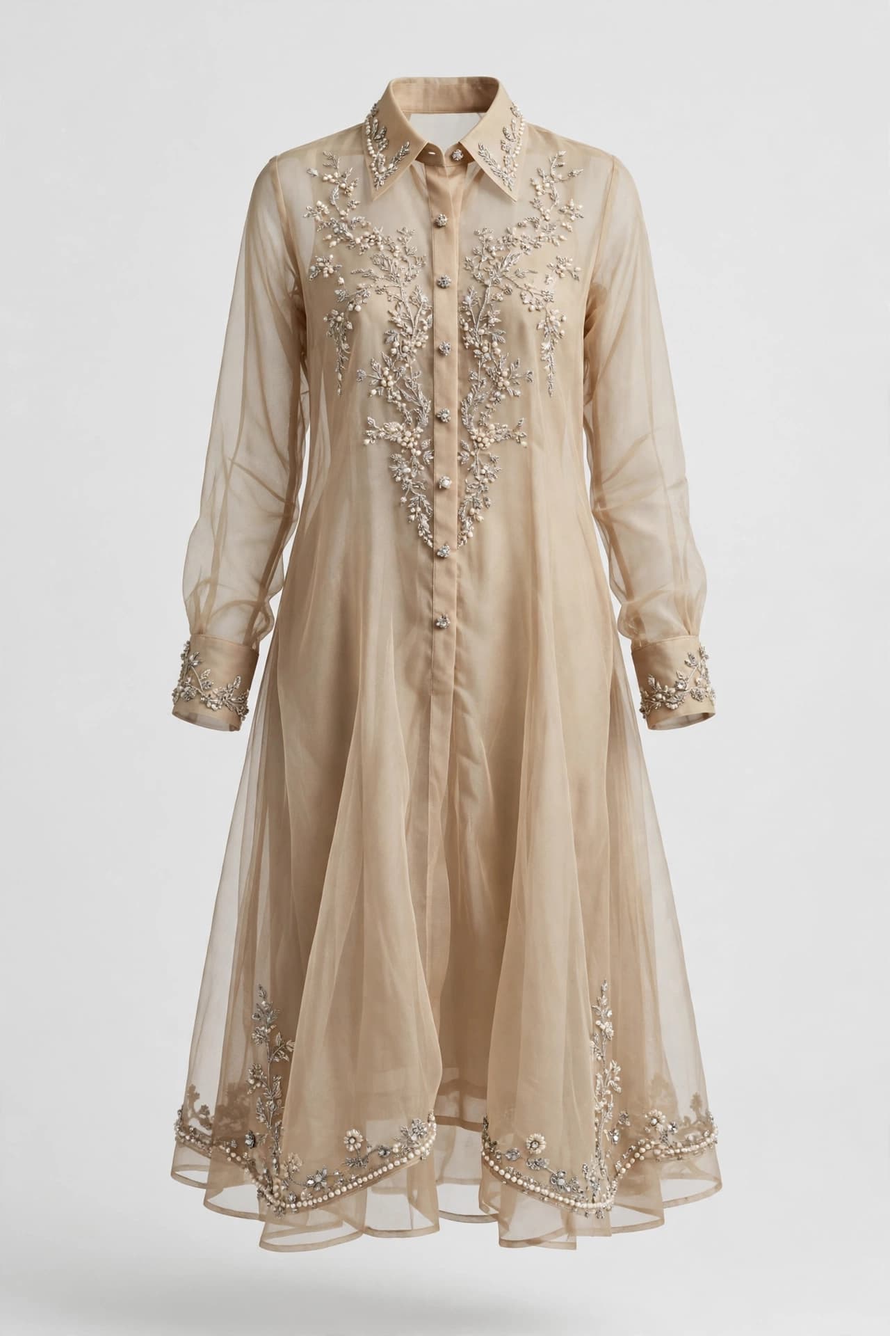 Resplendent Zephyr Shirt Dresses