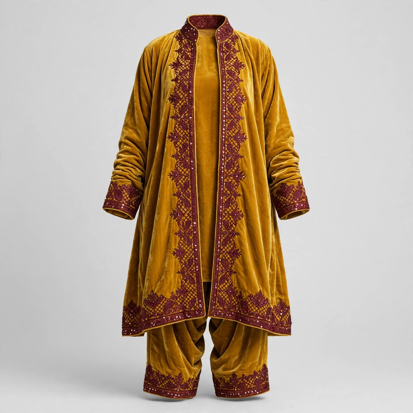 Scarlet Moti Garden Kaftan