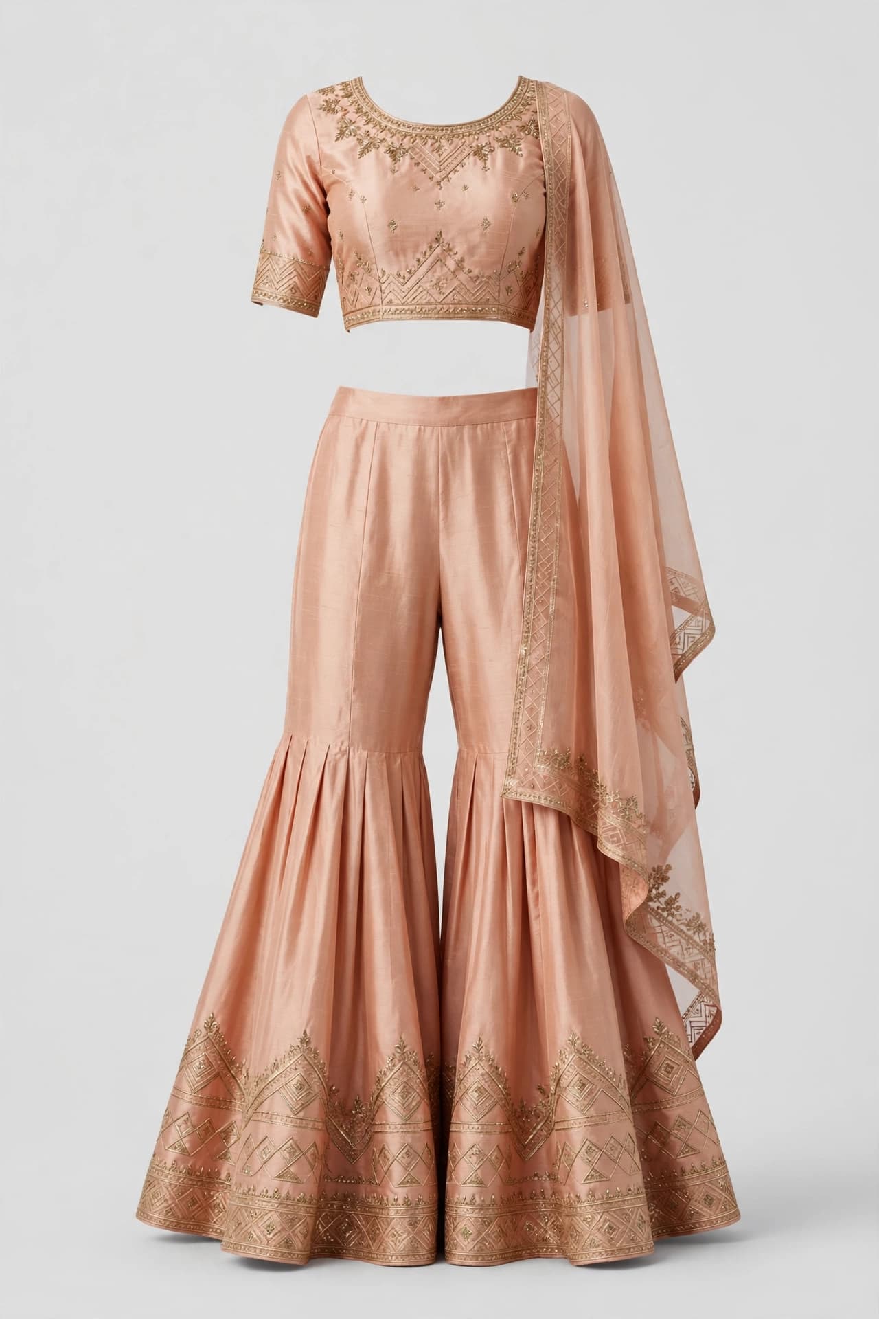 Contemporary Gota Glow Lehenga