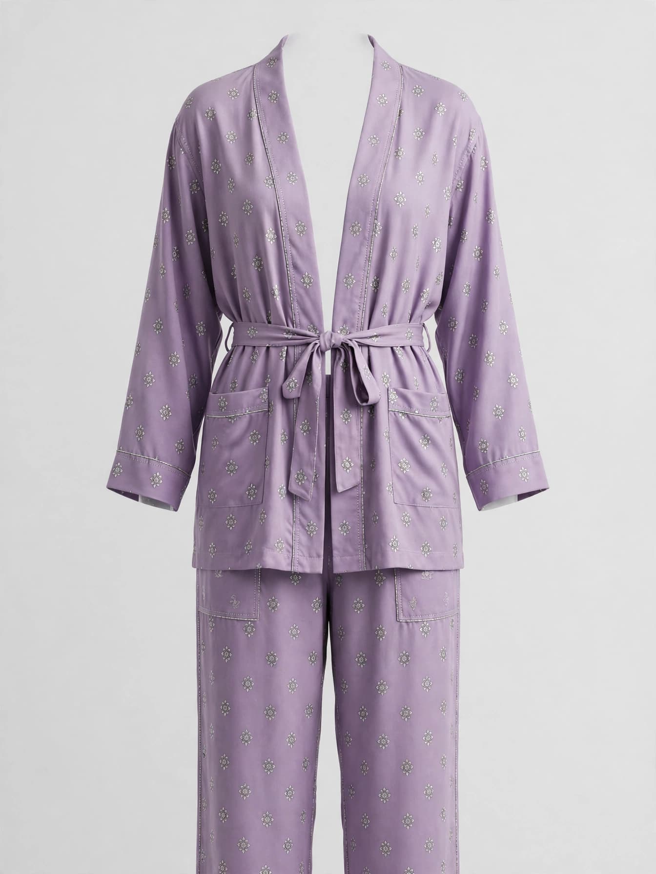 Divine Sequin Vine Night Suit