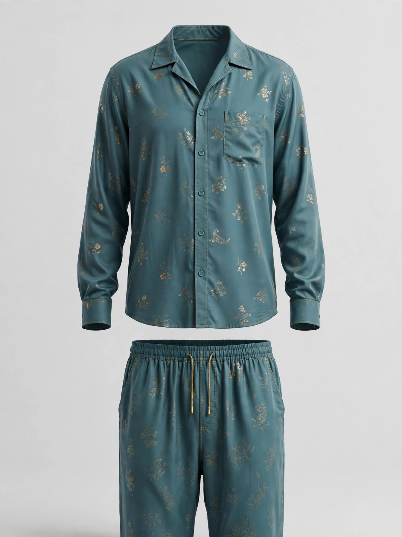 Charming Gota Glow Night Suit