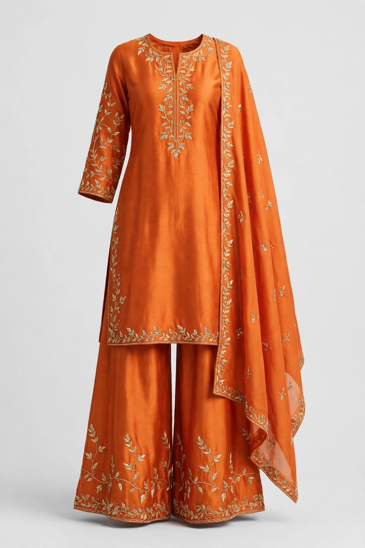 Ivory Pearl Dew Palazzo Suit
