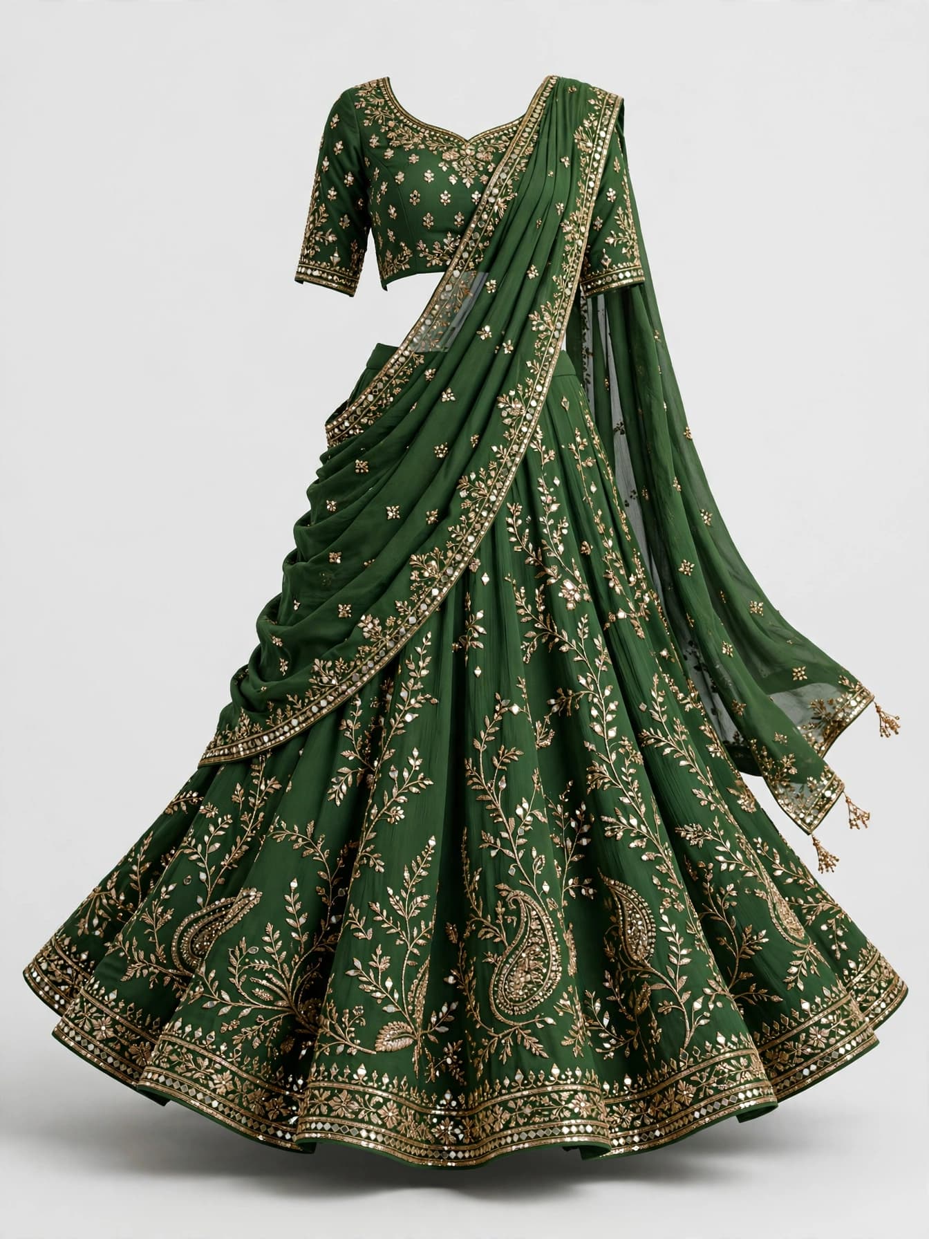 Classic Gota Glow Reception Lehenga