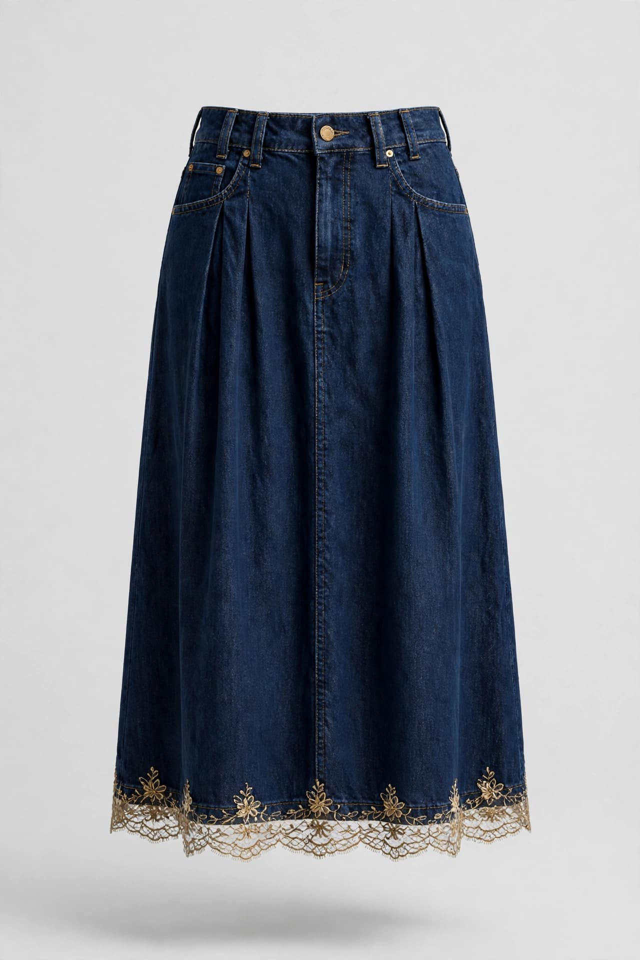 Silken Sequin Vine Skirt