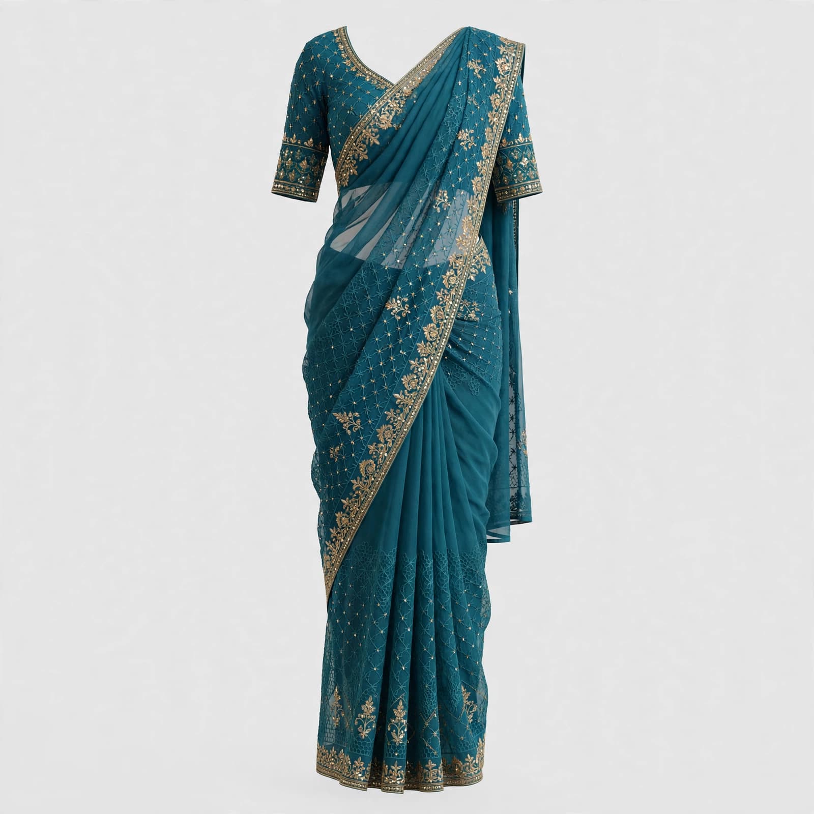 Blissful Rose Reverie Saree