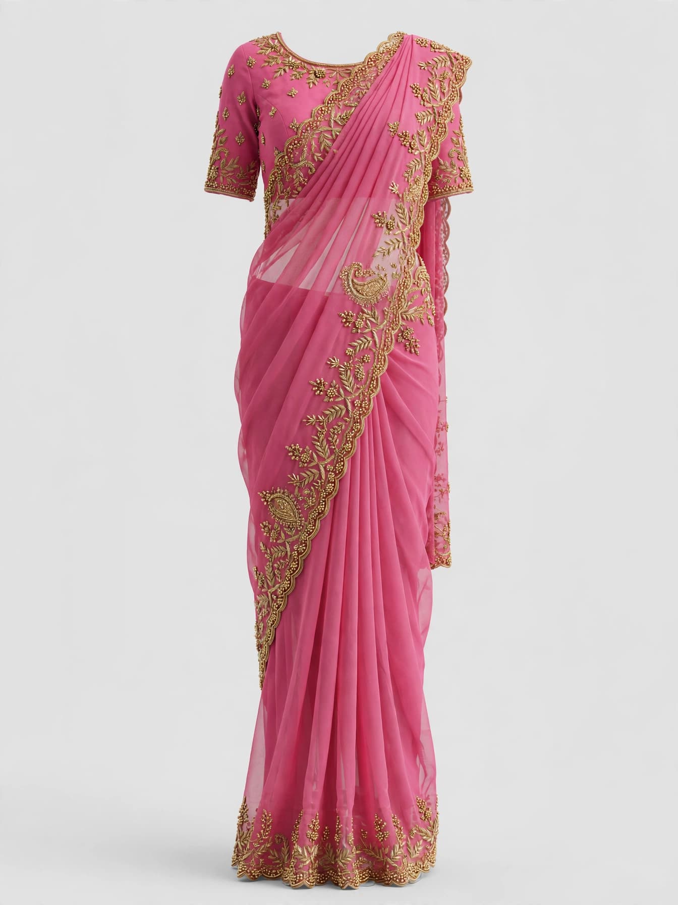 Elegant Chikankari Charm Saree
