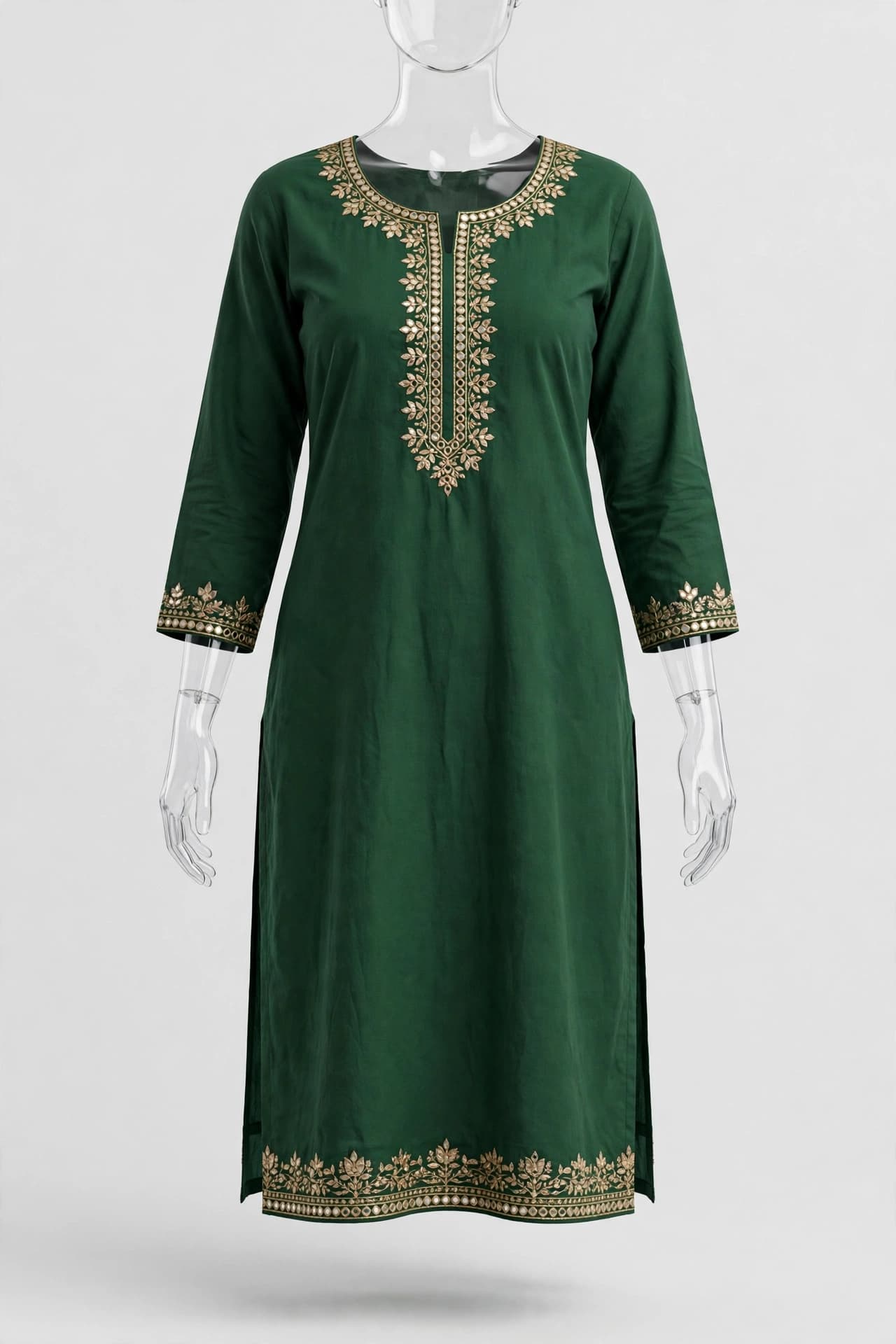 Modern Chandbali Charm Straight Kurti