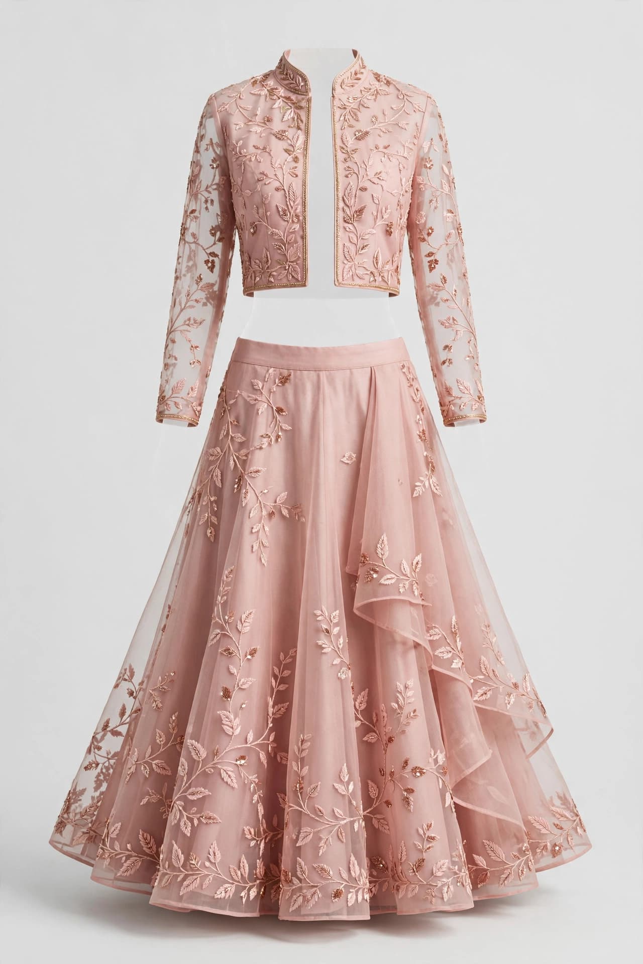 Scarlet Zardozi Zeal Skirt Set