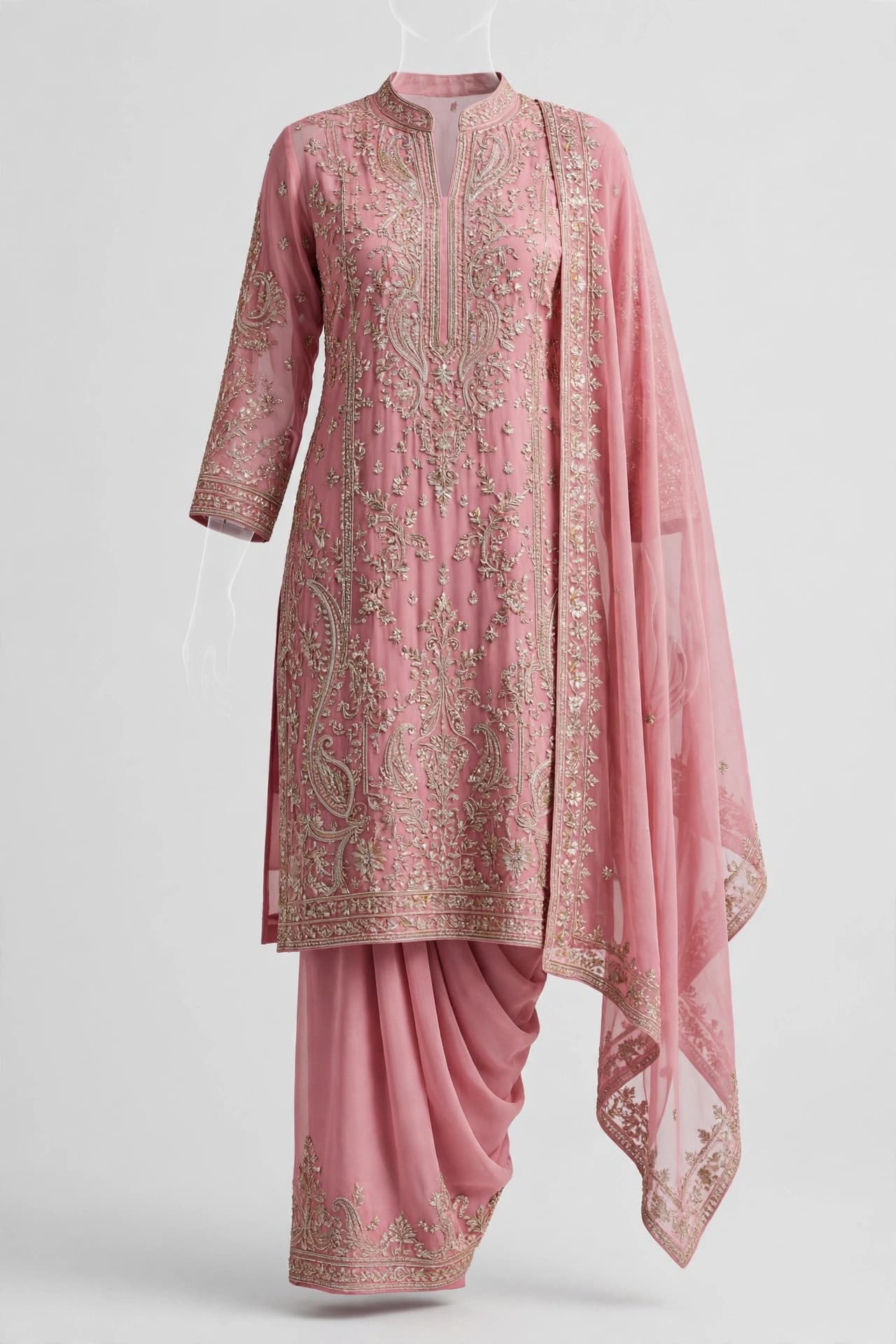 Heritage Chikankari Charm Suit
