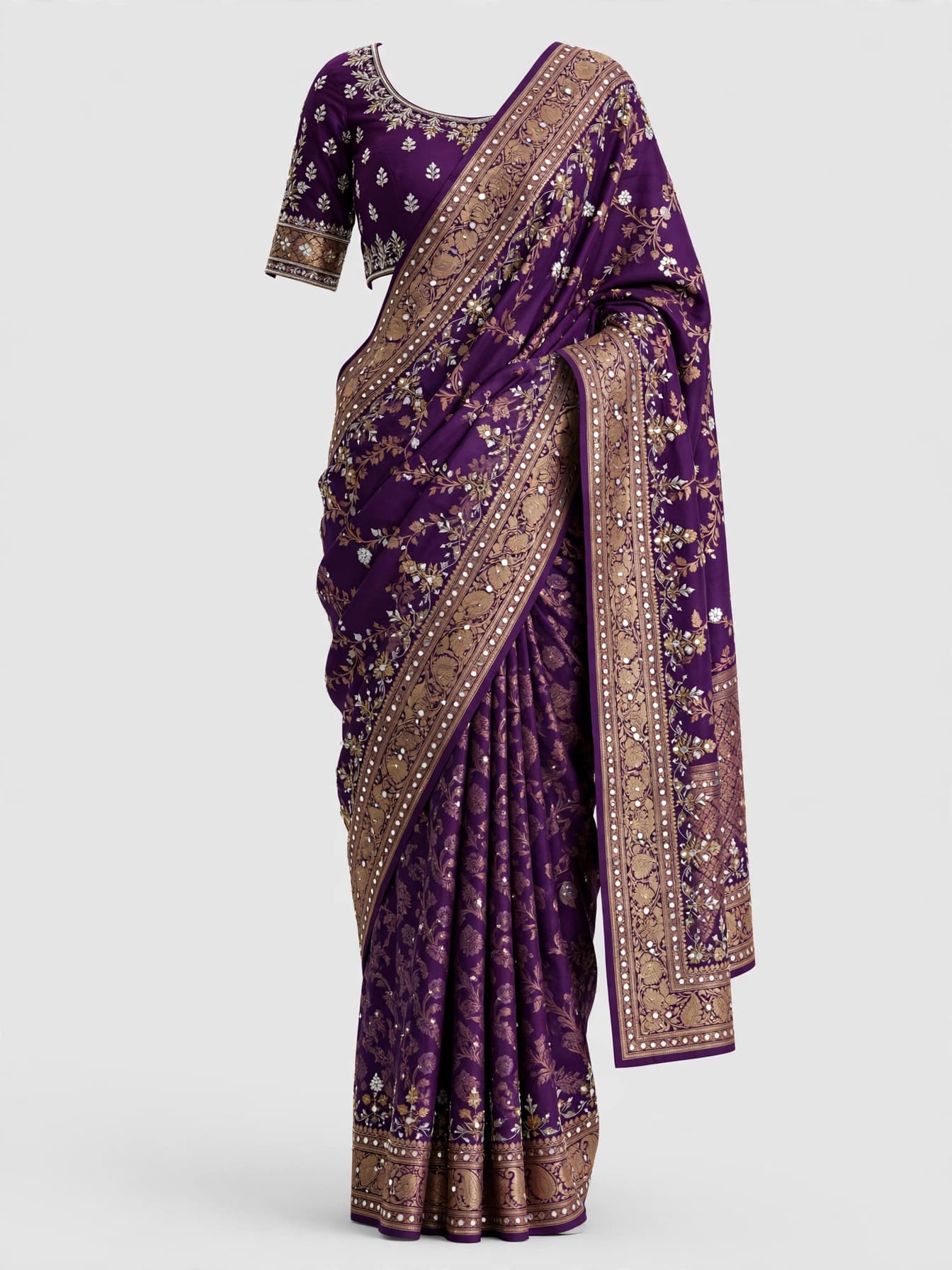 Modern Gota Glow Wedding Saree